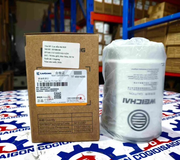Lọc dầu thô động cơ Weachai WP6 Liugong hàng chính hãng 