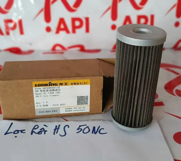 Lọc hồi hộp số xe xúc lật LonKing 50NC mã 60308000129