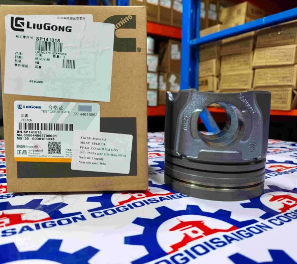 Piston động cơ Cummins 9.3 xe xúc lật Liugong hàng chính hãng 