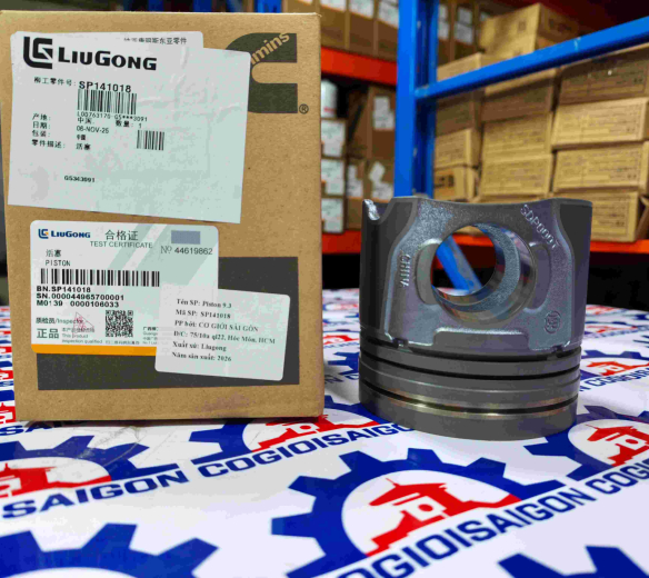 Piston động cơ Cummins 9.3 xe xúc lật Liugong hàng chính hãng 