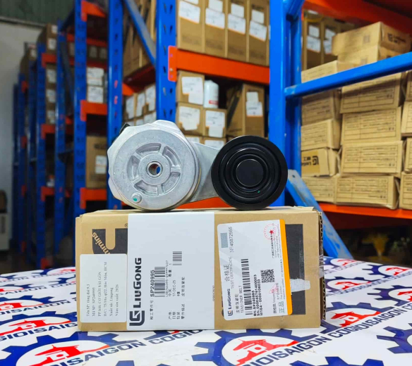 Tăng đai động cơ cummins 9.3 xe xúc lật Liugong hàng chính hãng